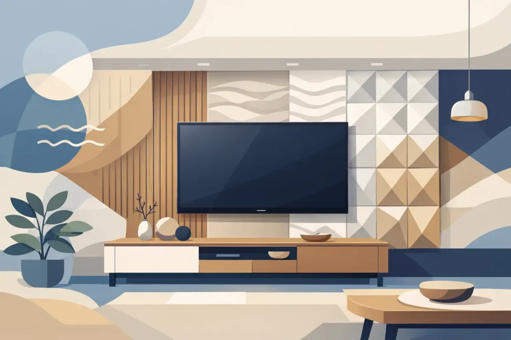 Panouri 3D pentru perete TV bine alese