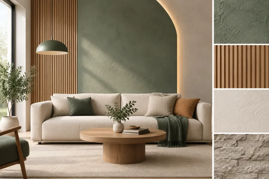 Ghid texturi living pentru un perete cu impact