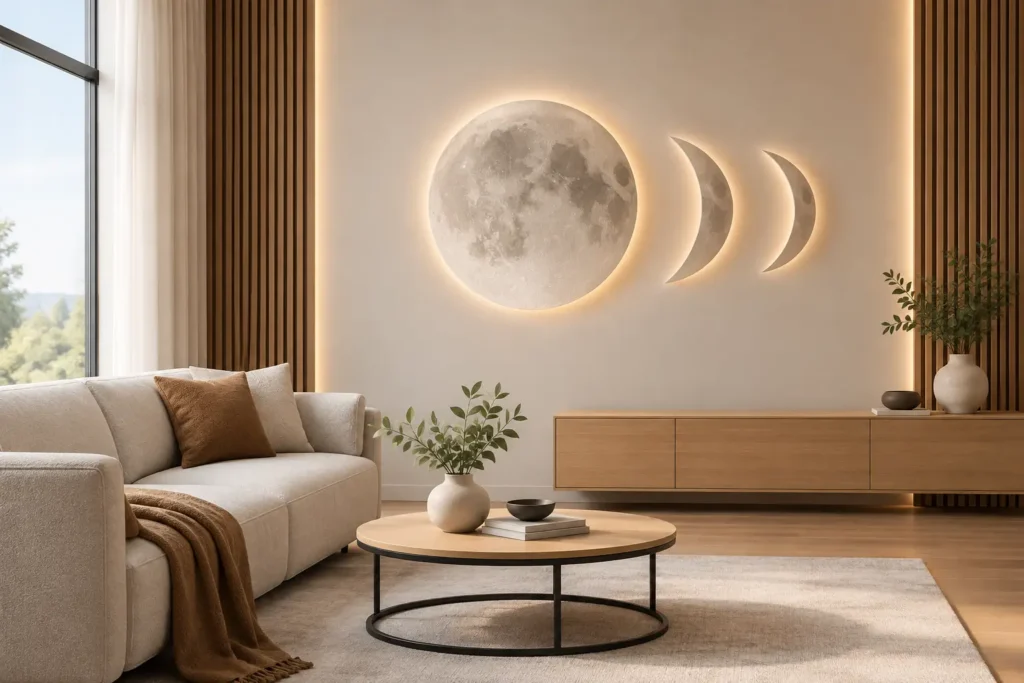Modele Luna pentru pereți eleganți acasă